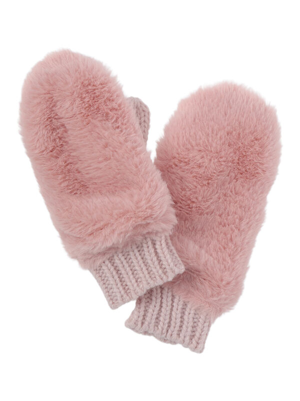 セール】 フェイクファーミトン（ピンク/キナリ/アクセサリー/ミトン