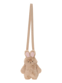 うさぎポシェット（オフホワイト/ブラウン/バッグ/バッグ・ポーチ