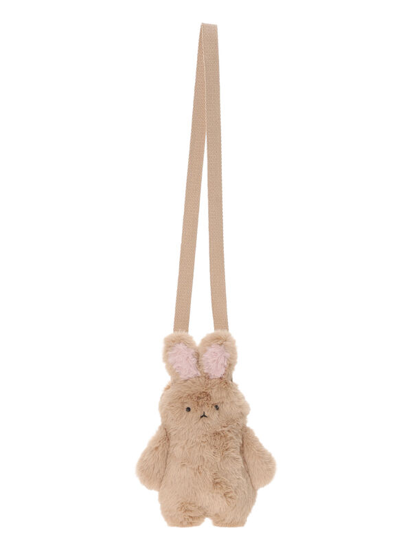 うさぎポシェット（オフホワイト/ブラウン/バッグ/バッグ・ポーチ