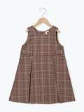 チェック柄ジャンバースカート(ブラウン)|Samansa Mos2 Lagom(KIDS)(サマンサモスモス ラーゴム)通販