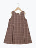チェック柄ジャンバースカート(ブラウン)|Samansa Mos2 Lagom(KIDS)(サマンサモスモス ラーゴム)通販