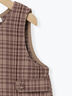 チェック柄ジャンバースカート(ブラウン/ネイビー)|Samansa Mos2 Lagom(KIDS)(サマンサモスモス ラーゴム)通販