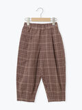 チェック柄コクーンパンツ(ブラウン)|Samansa Mos2 Lagom(KIDS)(サマンサモスモス ラーゴム)通販