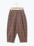 チェック柄コクーンパンツ(ブラウン)|Samansa Mos2 Lagom(KIDS)(サマンサモスモス ラーゴム)通販