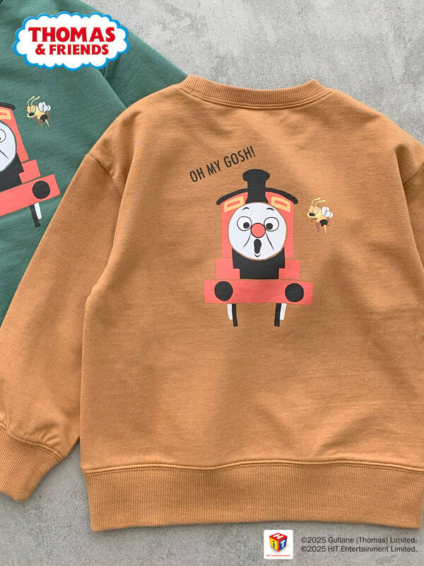 【きかんしゃトーマス】バックプリントトレーナー（キャメル/グリーン）｜Samansa Mos2 Lagom（KIDS）（サマンサモスモス ラーゴム）通販