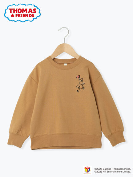 【きかんしゃトーマス】バックプリントトレーナー（キャメル/グリーン）｜Samansa Mos2 Lagom（KIDS）（サマンサモスモス ラーゴム）通販