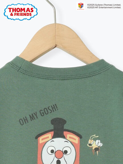【きかんしゃトーマス】バックプリントトレーナー（キャメル/グリーン）｜Samansa Mos2 Lagom（KIDS）（サマンサモスモス ラーゴム）通販