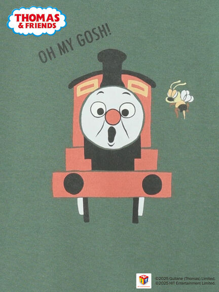 【きかんしゃトーマス】バックプリントトレーナー（キャメル/グリーン）｜Samansa Mos2 Lagom（KIDS）（サマンサモスモス ラーゴム）通販