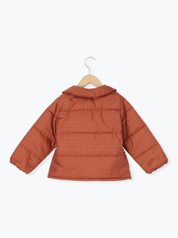 セール】 【撥水】チェック柄中綿ジャケット（レッド/ブラウン