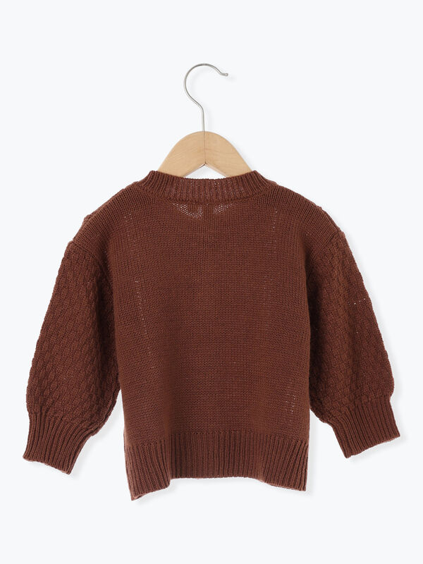 セール】 【マシンウォッシャブル】ニットカーディガン（ベージュ