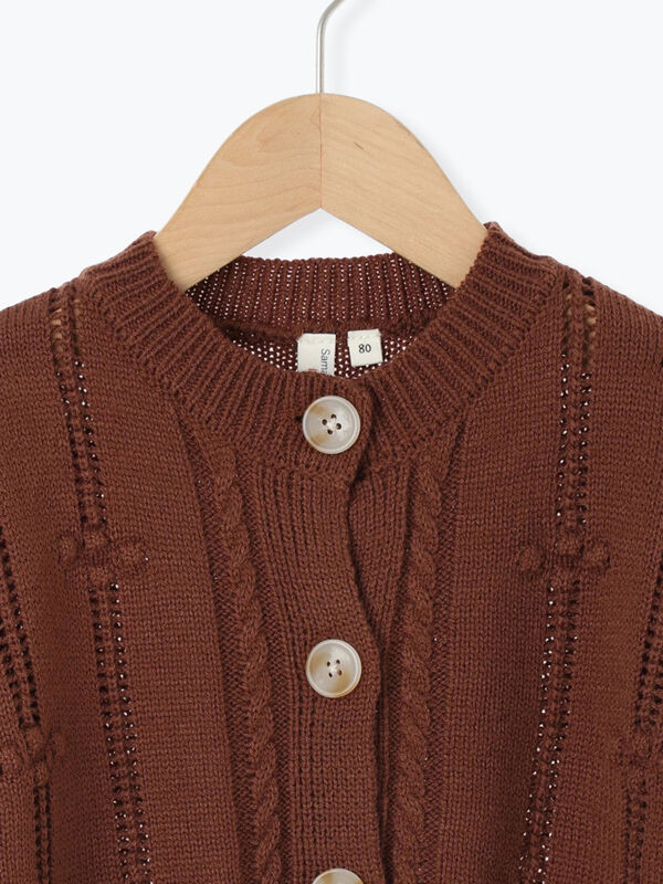 セール】 【マシンウォッシャブル】ニットカーディガン（ベージュ