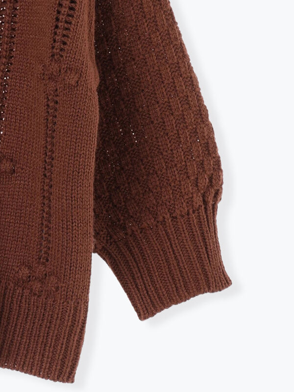 セール】 【マシンウォッシャブル】ニットカーディガン（ベージュ