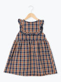 ヨークフリルチェックジャンバースカート（ネイビー）｜Samansa Mos2 Lagom（KIDS）（サマンサモスモス ラーゴム）通販