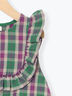 ヨークフリルチェックジャンバースカート（グリーン/ネイビー）｜Samansa Mos2 Lagom（KIDS）（サマンサモスモス ラーゴム）通販