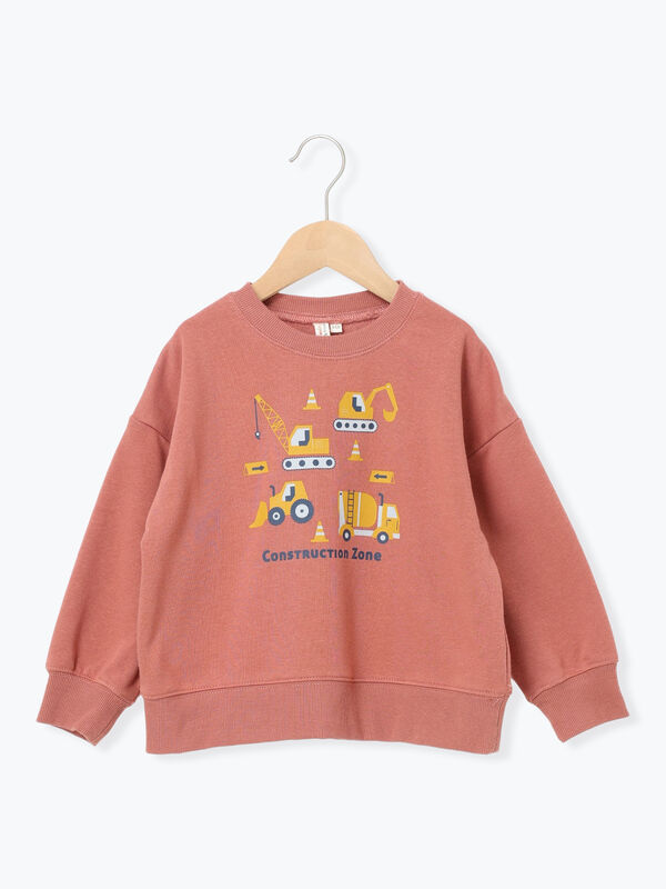 はたらく車プリントトレーナー（レッド）｜Samansa Mos2 Lagom（KIDS）（サマンサモスモス ラーゴム）通販