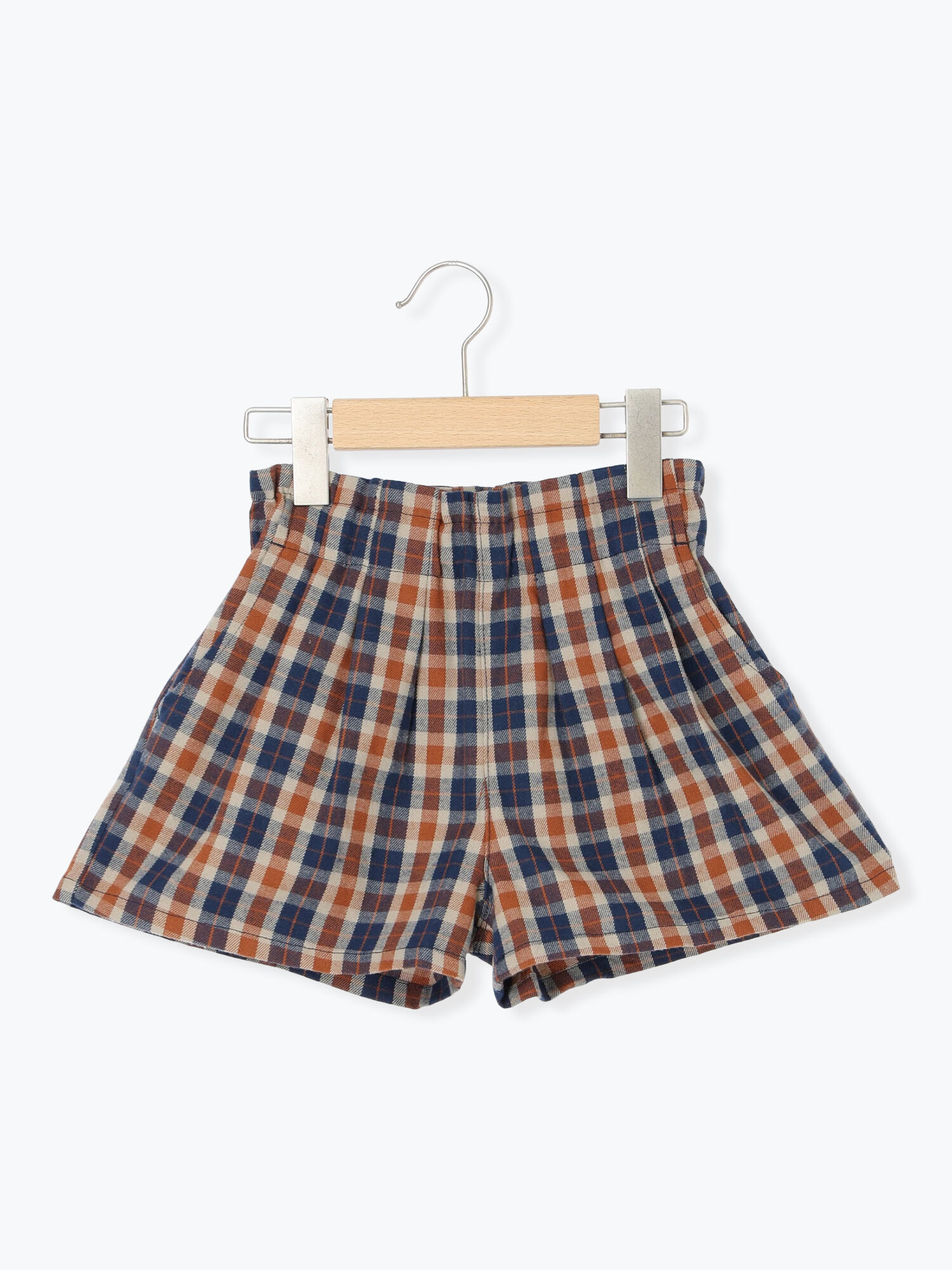 セール】 チェックショートパンツ（グリーン/ネイビー/ボトムス/パンツ