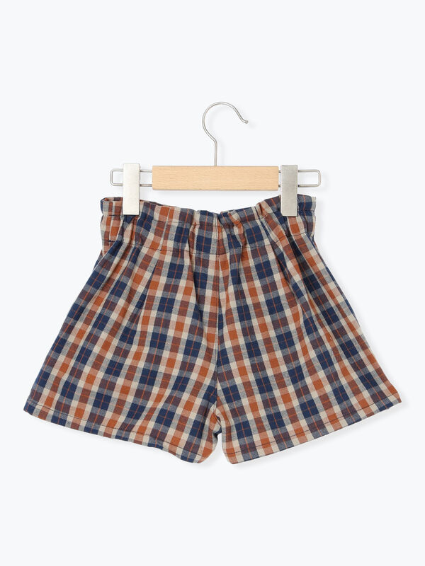 セール】 チェックショートパンツ（グリーン/ネイビー/ボトムス/パンツ