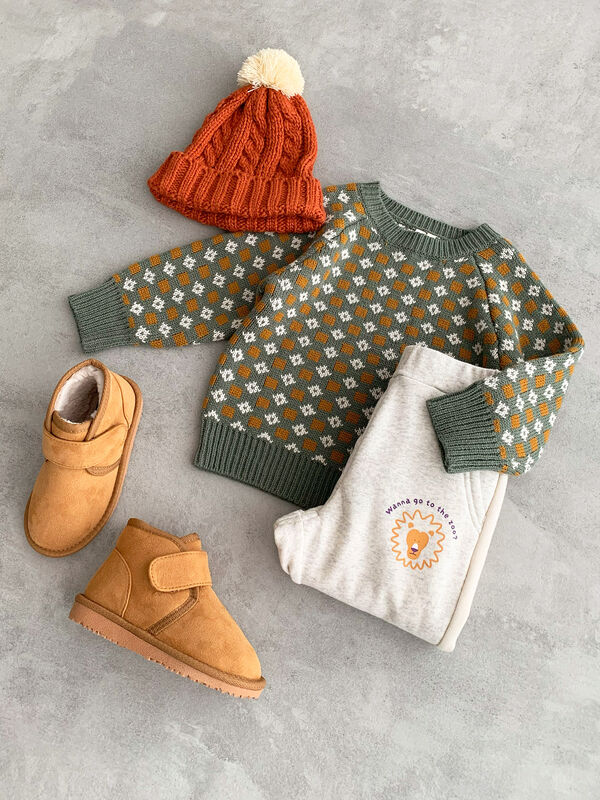 【超人気◎】BRIEFING　ウールニット　カモ　総柄　刺繍　美品　完売モデル◎ カモちゃんのダサかわニット、良いカモww ブルックス・ブラザーズの