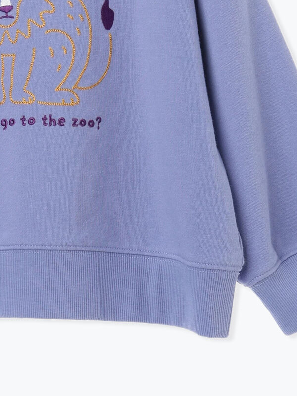 セール】 アニマルチェーン刺繍トレーナー（オレンジ/グリーン/ブルー