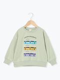 電車プリント裏起毛トレーナー（ミント）｜Samansa Mos2 Lagom（KIDS）（サマンサモスモス ラーゴム）通販