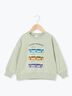 電車プリント裏起毛トレーナー（ミント）｜Samansa Mos2 Lagom（KIDS）（サマンサモスモス ラーゴム）通販
