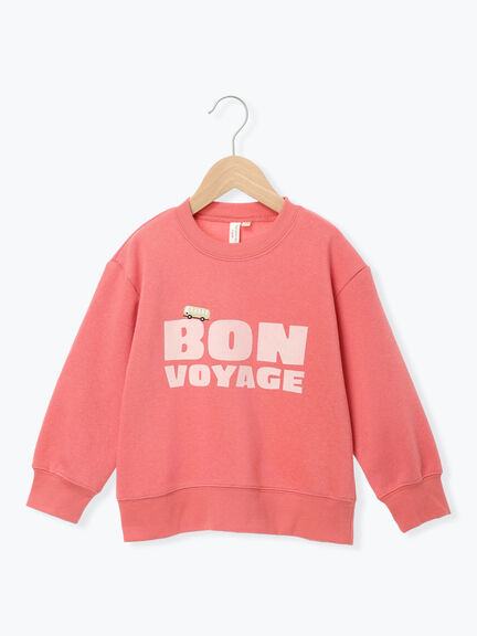 セール】 バス刺繍裏起毛トレーナー（レッド/グリーン/トップス