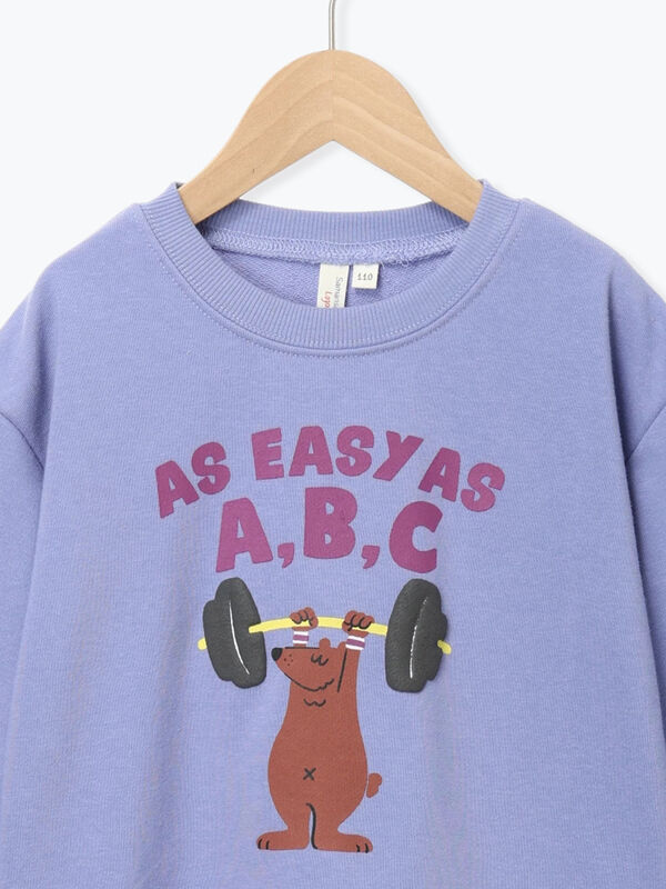 セール】 クマプリントトレーナー（レッド/ブルー/トップス/カットソー