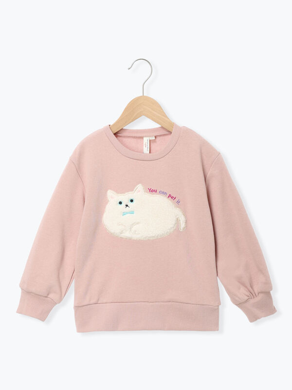 もふもふネコトレーナー（ピンク）｜Samansa Mos2 Lagom（KIDS）（サマンサモスモス ラーゴム）通販