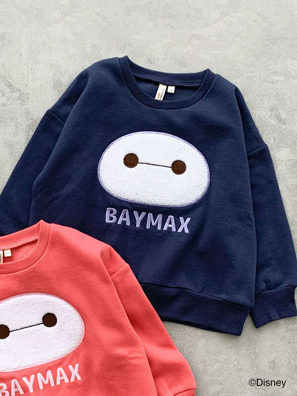 セール】 【Disney】ベイマックス/刺繍アップリケトレーナー（レッド