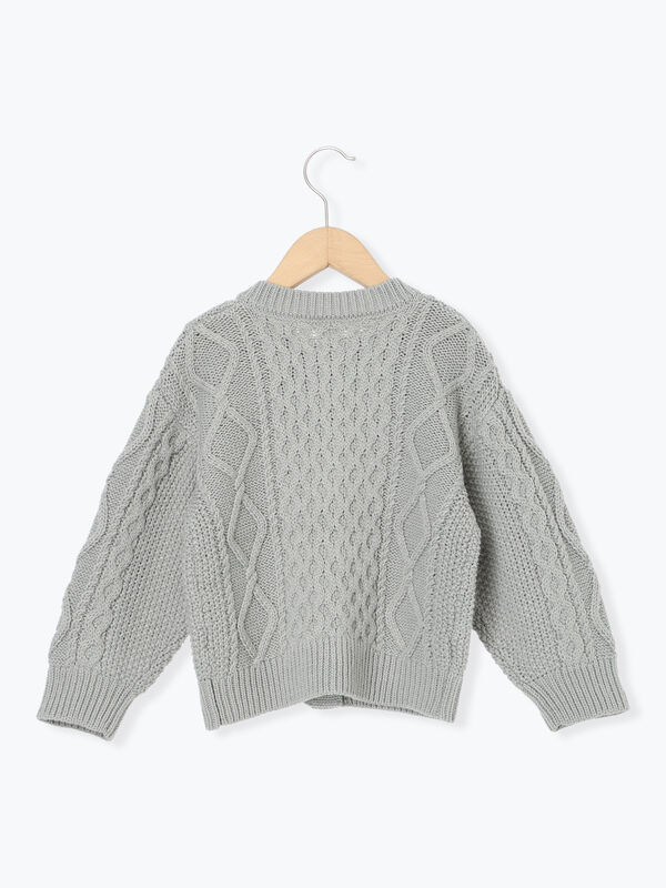 すーさん TOM FORD ケーブルニット カーディガン グレー 48 L すーさん