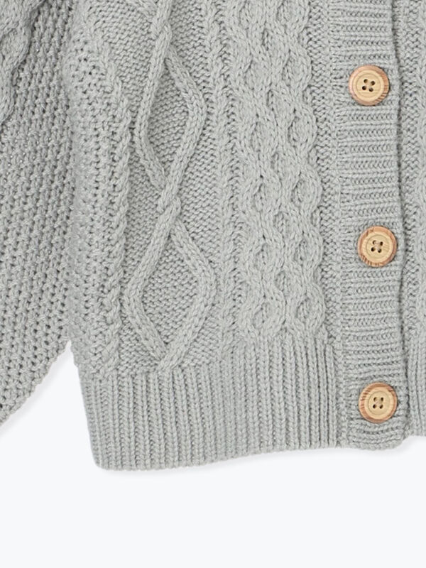 セール】 【マシンウォッシャブル】ケーブルニットカーディガン