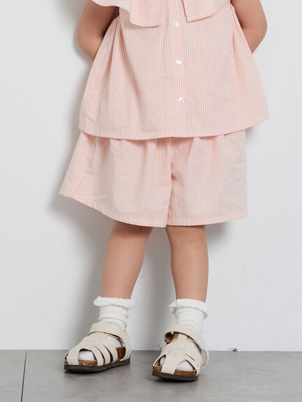 透かし編みソックス（オフホワイト/ピンク/サックスブルー/レッグ