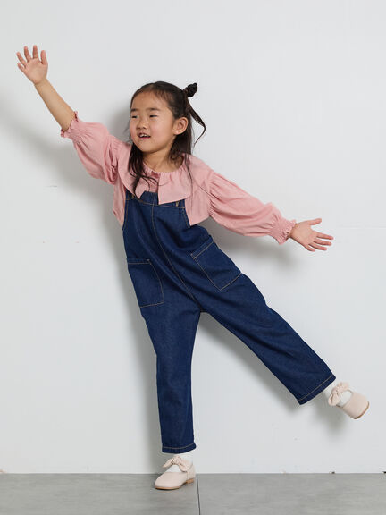 オーバーオール（ベージュ/ネイビー）｜Samansa Mos2 Lagom（KIDS）（サマンサモスモス ラーゴム）通販