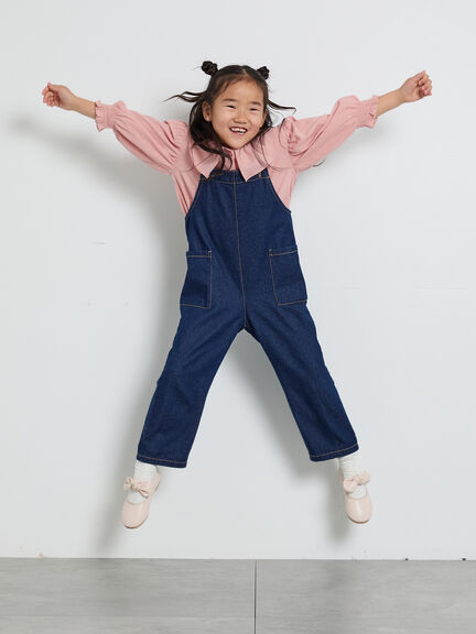 オーバーオール（ベージュ/ネイビー）｜Samansa Mos2 Lagom（KIDS）（サマンサモスモス ラーゴム）通販