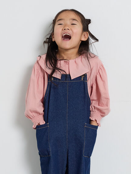 オーバーオール（ベージュ/ネイビー）｜Samansa Mos2 Lagom（KIDS）（サマンサモスモス ラーゴム）通販