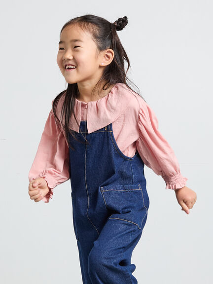 オーバーオール（ベージュ/ネイビー）｜Samansa Mos2 Lagom（KIDS）（サマンサモスモス ラーゴム）通販