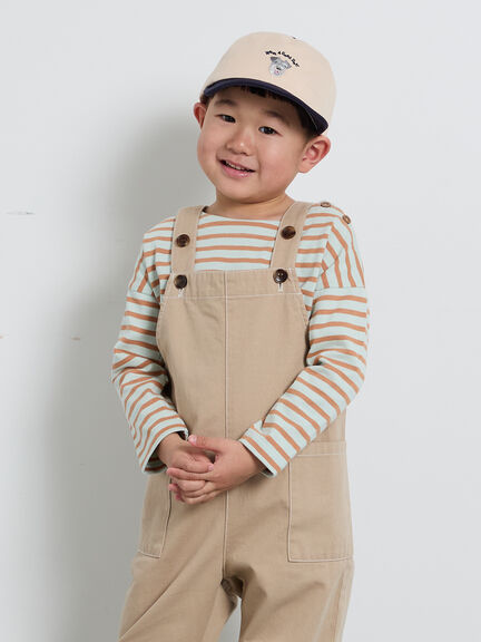 オーバーオール（ベージュ/ネイビー）｜Samansa Mos2 Lagom（KIDS）（サマンサモスモス ラーゴム）通販