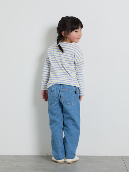 ハリネズミ刺繍ボーダーカットソー（ピンク/ミント/サックスブルー）｜Samansa Mos2 Lagom（KIDS）（サマンサモスモス ラーゴム）通販