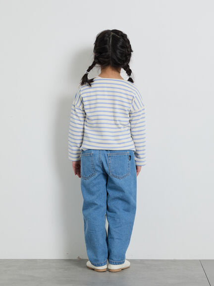 ハリネズミ刺繍ボーダーカットソー（ピンク/ミント/サックスブルー）｜Samansa Mos2 Lagom（KIDS）（サマンサモスモス ラーゴム）通販