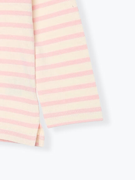 ハリネズミ刺繍ボーダーカットソー（ピンク/ミント/サックスブルー）｜Samansa Mos2 Lagom（KIDS）（サマンサモスモス ラーゴム）通販