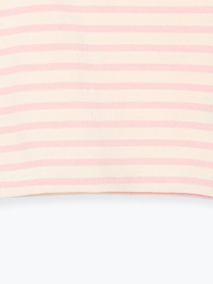 ハリネズミ刺繍ボーダーカットソー（ピンク/ミント/サックスブルー）｜Samansa Mos2 Lagom（KIDS）（サマンサモスモス ラーゴム）通販