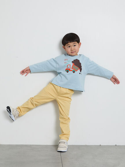 ストレッチツイルパンツ（ピンク/ベージュ/イエロー/ミント/ブルー）｜Samansa Mos2 Lagom（KIDS）（サマンサモスモス ラーゴム）通販