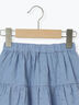レース切替えティアードスカート（オフホワイト/ブルー）｜Samansa Mos2 Lagom（KIDS）（サマンサモスモス ラーゴム）通販
