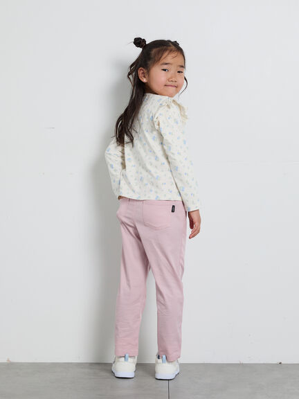 肩フリル花柄ロンT（オフホワイト/ピンク）｜Samansa Mos2 Lagom（KIDS）（サマンサモスモス ラーゴム）通販