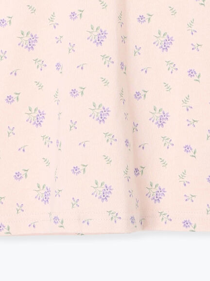 肩フリル花柄ロンT（オフホワイト/ピンク）｜Samansa Mos2 Lagom（KIDS）（サマンサモスモス ラーゴム）通販