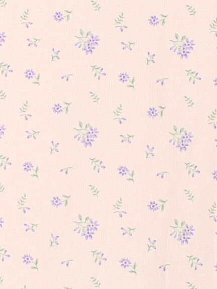 肩フリル花柄ロンT（オフホワイト/ピンク）｜Samansa Mos2 Lagom（KIDS）（サマンサモスモス ラーゴム）通販