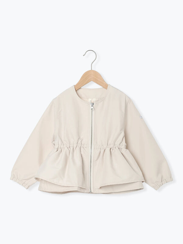 撥水】ティアードブルゾン（ピンク/ベージュ/アウター/ブルゾン