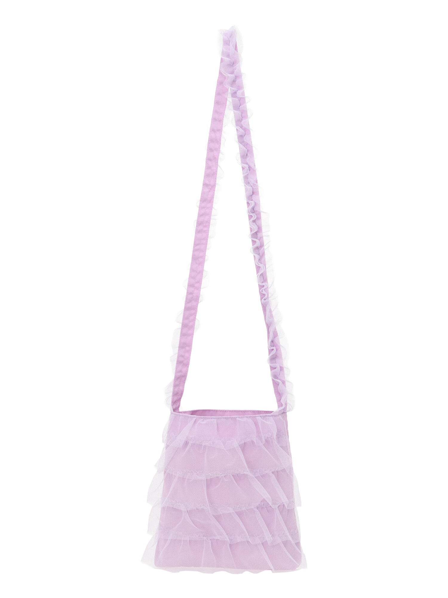 チュールフリルポシェット（イエロー/ラベンダー/バッグ/バッグ