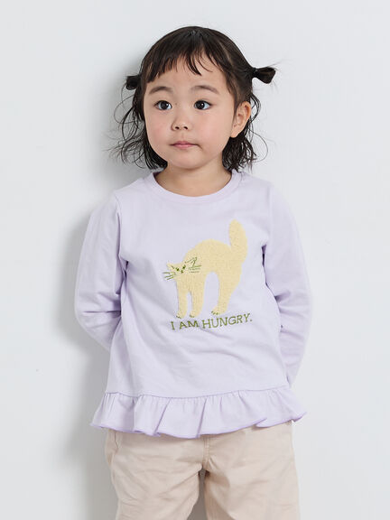さっちゃん様ご専用Deuxieme Classe Spring-like Tシャ セール】 ネコさがら刺繍ロンT（ミント/ラベンダー/トップス/Tシャツ