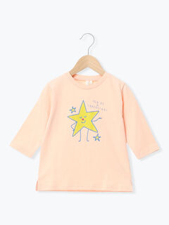 セール】 星プリント7分袖T（オレンジ/グリーン/トップス/Tシャツ